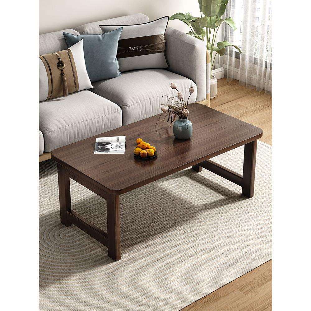 可折叠茶几客厅小户型家用竹实木小桌子简易茶桌卧室学习电脑龙全