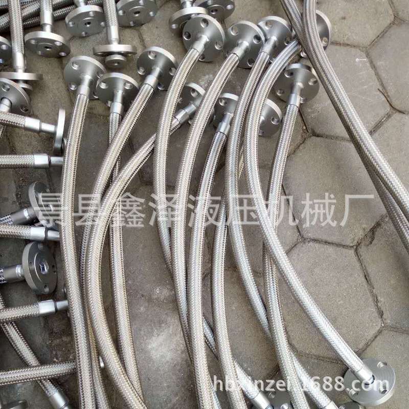 厂家加工304不锈钢钢丝编织金属软管 衬四氟波纹金属软管
