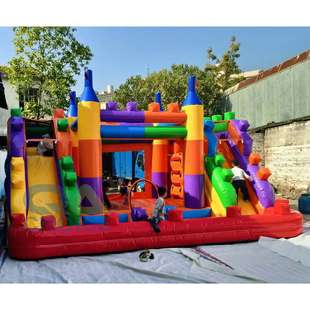 儿童室内外游乐设备充气蹦床滑梯组合式淘气堡商场冲气游乐园摆摊