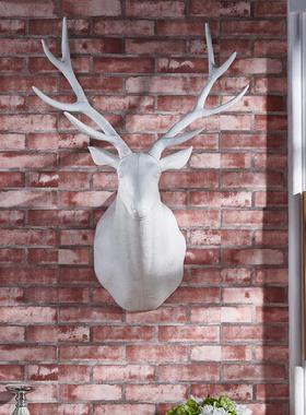 家居壁炉装饰品挂饰室内壁饰设计墙面立体挂件KTV壁挂鹿头装饰