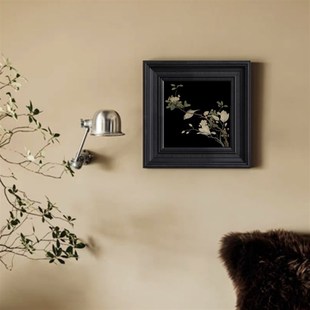 中古风喜上眉梢装饰画级感艺术玄关挂画客厅沙发背景墙壁画