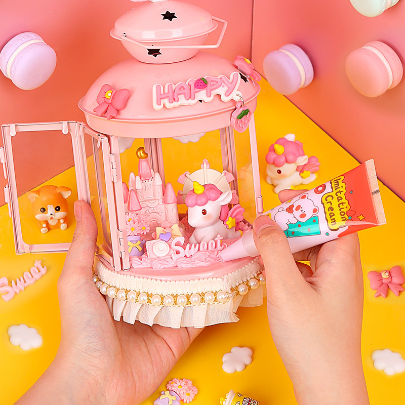 奶油胶手工儿童制作材料包子女童岁创意粘画