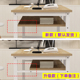层电脑桌台式 书桌小户型学生写字桌长条桌靠墙办公桌子