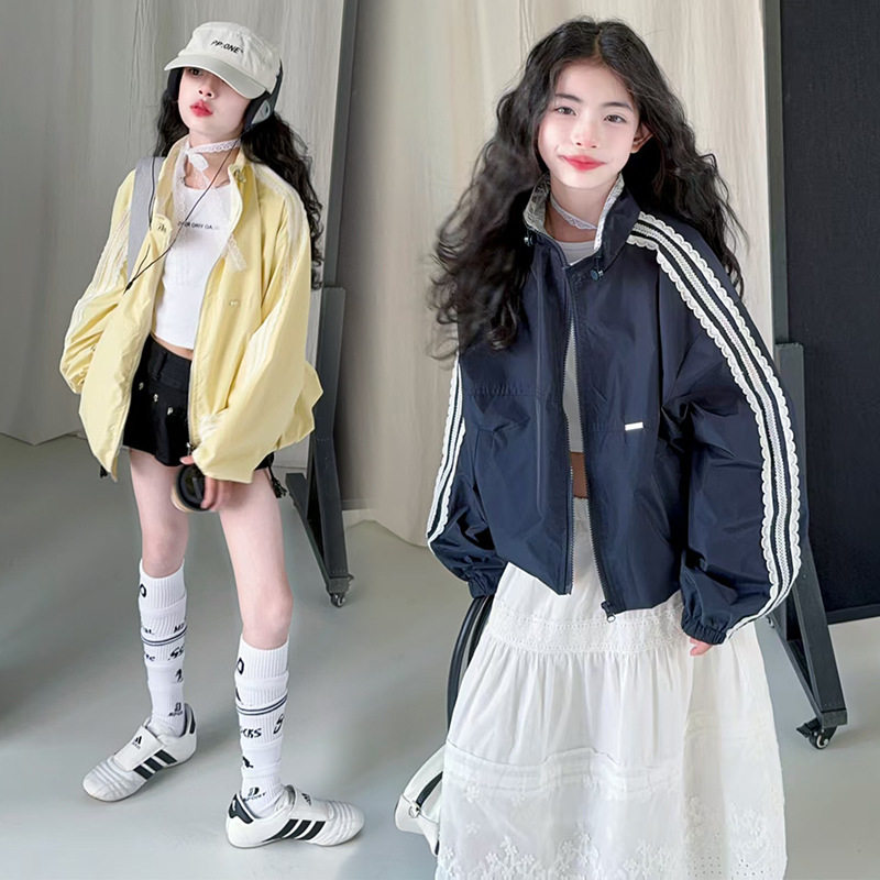 中大女童外套秋装2026新款中大童秋季棒球服夹克上衣儿童秋装外穿