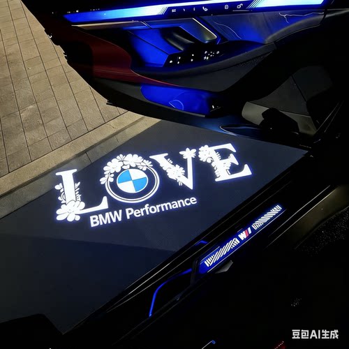 适用于宝马系列车门迎宾灯天使翅