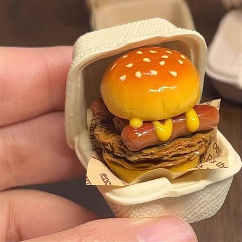 迷你美式热狗芝士堡磁吸冰箱贴