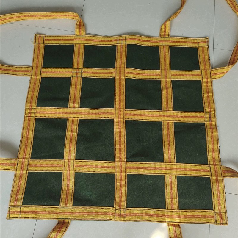 吊货网船用起重吊网彩色吊装网涤纶码头网兜吊砖网集装箱防护网