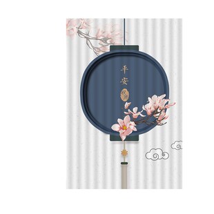 中式 卫生间厕所帘小窗户飘窗遮阳帘遮挡帘 浴室防水窗帘免打孔安装