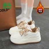 女款 流行爆款 2026冬季 森马小白鞋 新款 休闲运动板鞋 厚底鞋 子女百搭