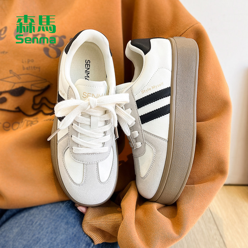 森马加绒德训鞋女2025秋冬新款爆款鞋子女板鞋女款二棉鞋女冬季,女鞋,德训鞋,淘宝优惠券,粉丝福利购,淘宝优惠卷