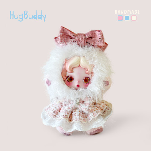 泡泡玛特光织园二代sp沐木娃衣三代不眠剧场毛绒挂件衣服裙子头饰