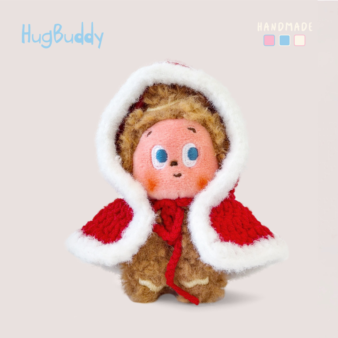 圣诞娃衣10cm棉花娃娃diy圣诞衣服星星人斗篷拉布布四代4.0mini