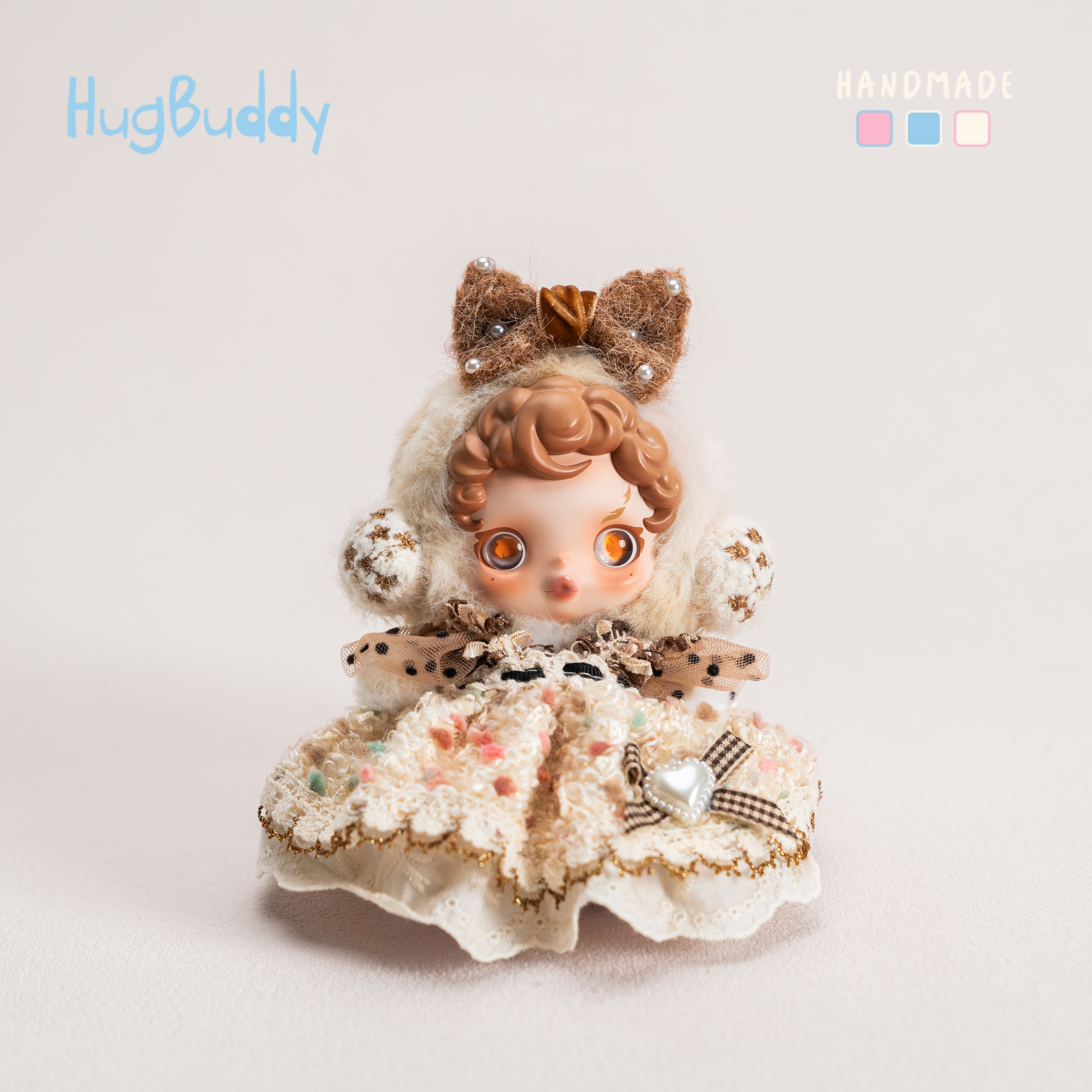 泡泡玛特娃衣17厘米sp衣服坐坐派对一二三代公仔挂件盲盒娃衣新款