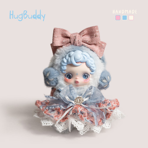 泡泡玛特光织园二代sp沐木娃衣三代不眠剧场毛绒挂件衣服原创头饰