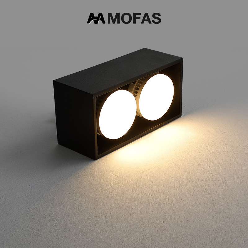 MOFAS客厅无主灯明装筒灯卧室吸顶灯斗胆灯格栅灯走廊过道阳台灯