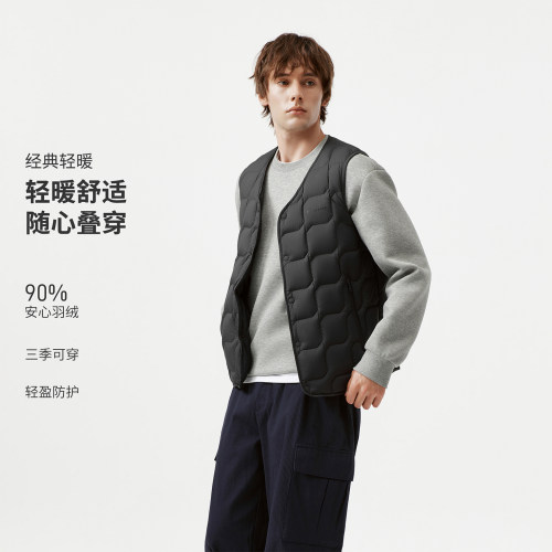 坦博尔V领内恤马甲秋冬季