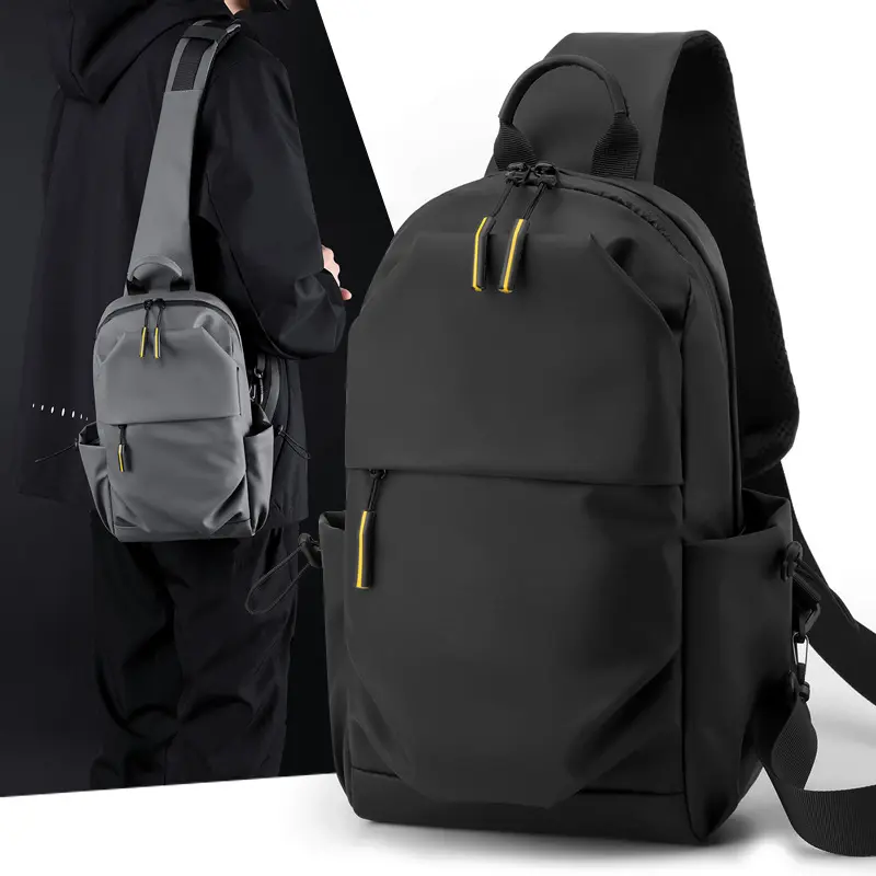 休闲男士胸包简约单肩斜挎包