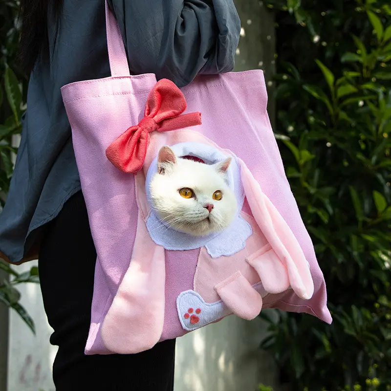 小兔子猫包狐狸遛猫袋比熊小型犬