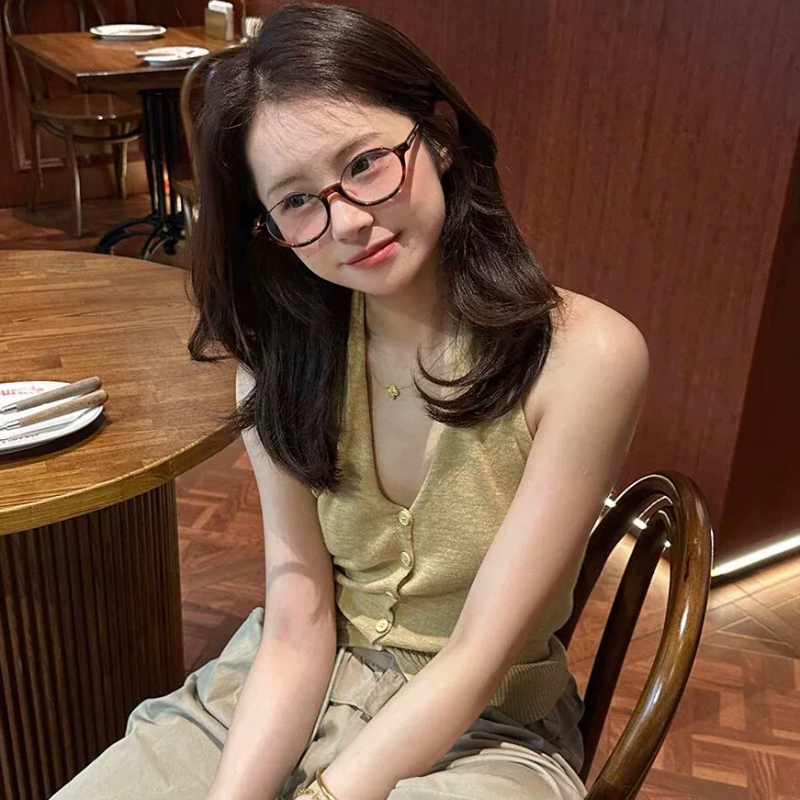 星星书呆·复古下半框眼镜 椭圆小书呆子镜框 素颜可配度数