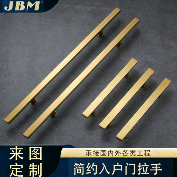 简约砂光不锈钢门拉手 办公室入户玻璃大门专用 工程定制长度