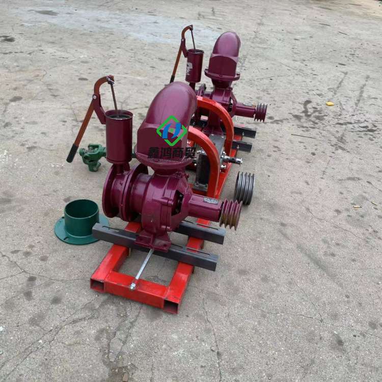 拖拉机后悬挂抽水泵6寸 双座位大马力拖拉机带离心泵 轴传动水泵