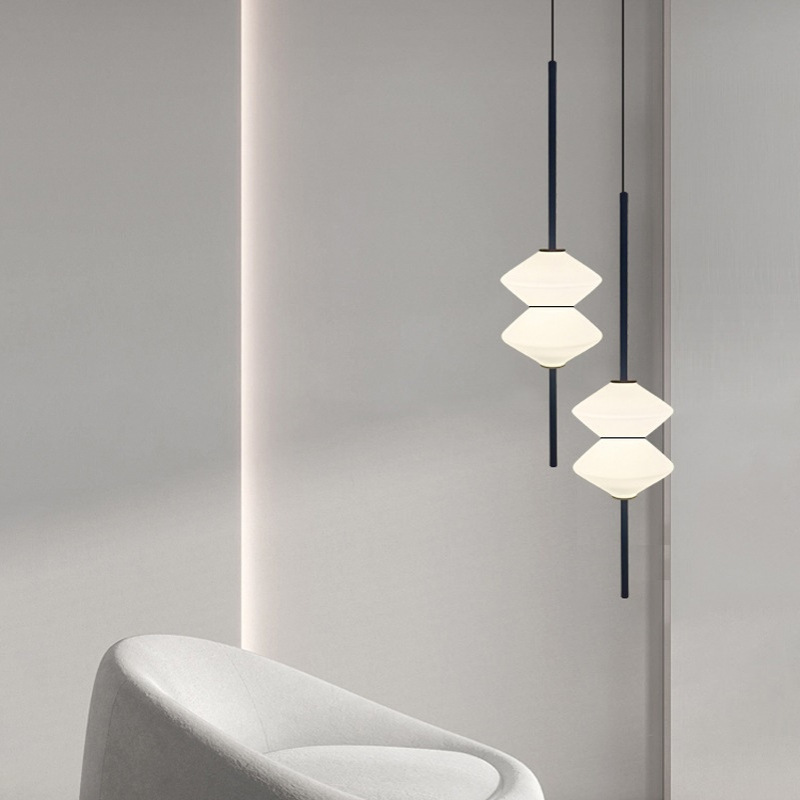 现代极简北欧小吊灯餐厅客厅设计师简约吧台创意玻璃卧室床头灯具