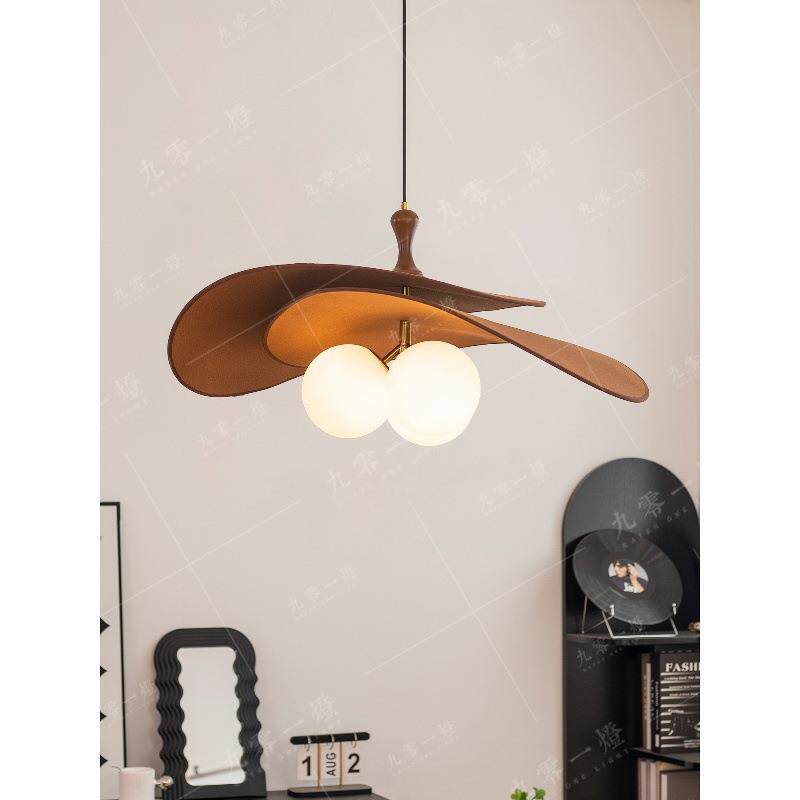 法式中古风餐厅吊灯复古创意新款玻璃魔豆卧室书房客厅餐桌灯具