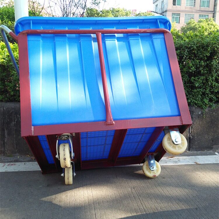 90*60*60加厚纺纱手推车 /300L加厚方形塑胶桶小推车