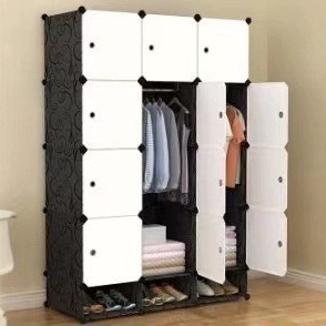 衣柜简易布衣柜加粗加厚全钢架组装单双人布艺收纳挂衣柜简约现代