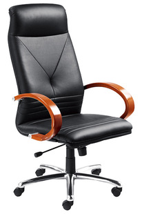 喜润高背带头枕经理椅主管椅办公椅接待椅洽谈椅盟敖斐司