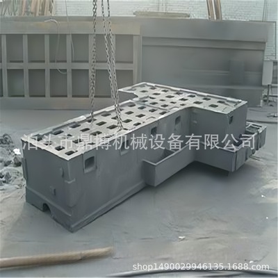 灰铁材质HT250机床铸件 镗铣床铸件 机床 床身附件数控开槽工作台