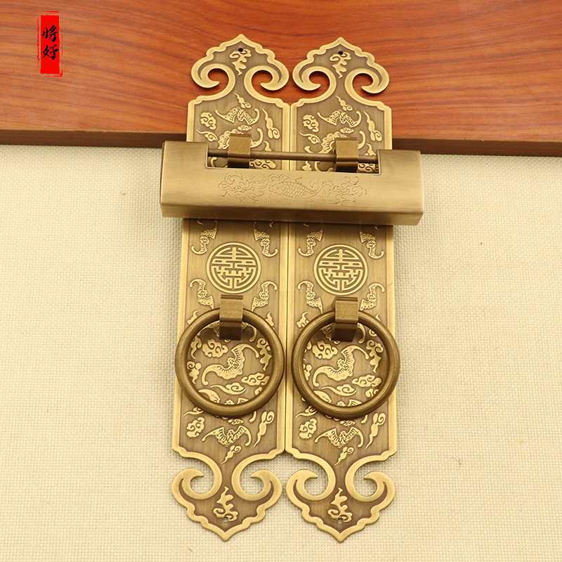 中式古建实木门锁柜门拉手