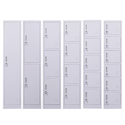 单门更衣柜铁皮柜单人员工储物柜小办公衣柜家用阳台夹缝窄柜带锁