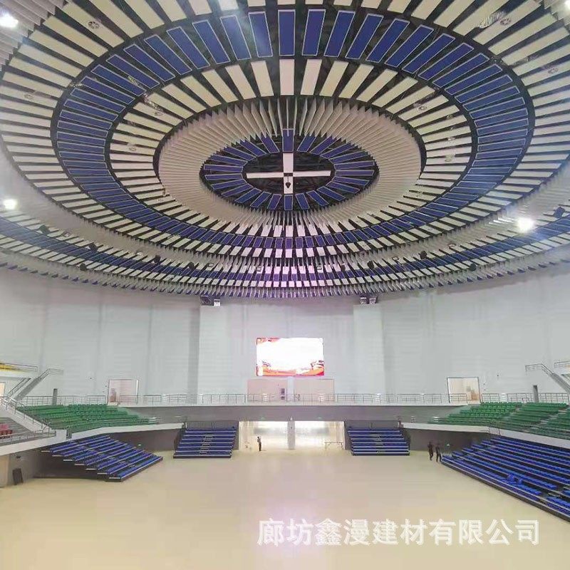 体育馆悬挂吸音板环保降噪 高密度空间吸声体 吸声方通玻纤垂片