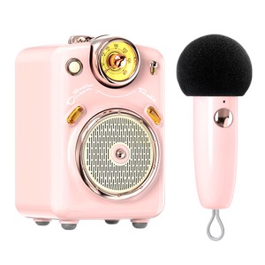 Divoom点音小魔女蓝牙音箱小型收音机麦克风k歌音响唱歌话筒礼物