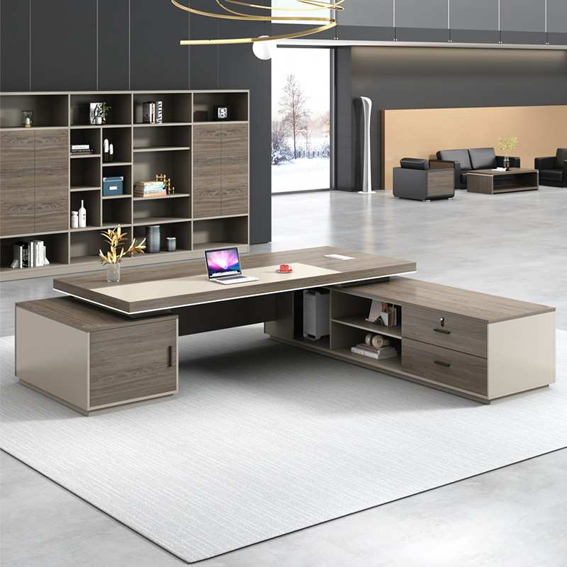 总裁办公桌椅组合新中式老板桌简约现代主管经理大班台办公室家具