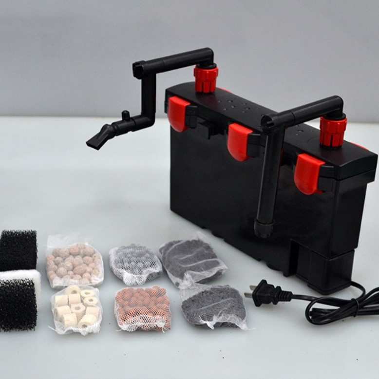 佳力仕金利佳瀑布过滤器xp-15鱼缸壁挂式除油膜外置过滤器水族