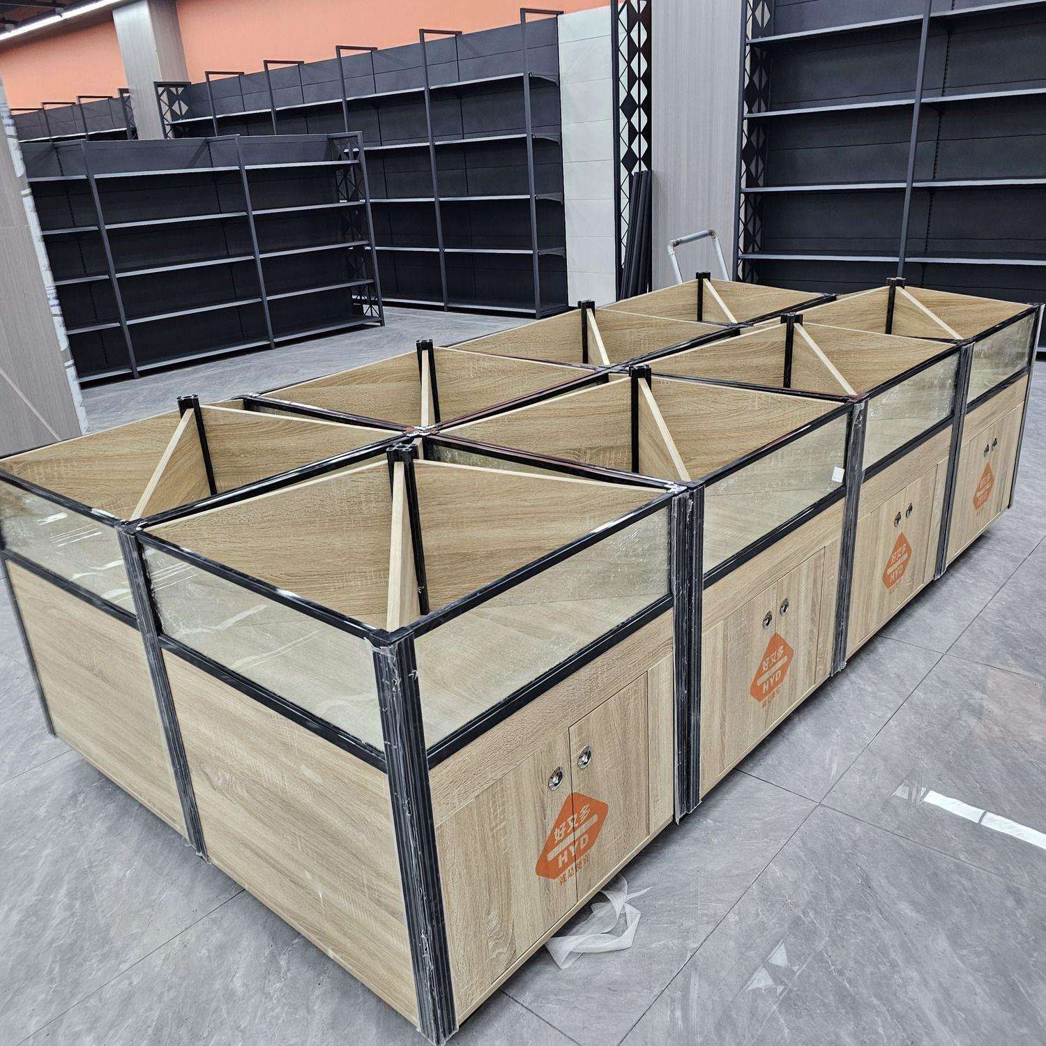 超市新款米桶货架展示柜食品干果干货散装堆头五谷杂粮超市垒德株