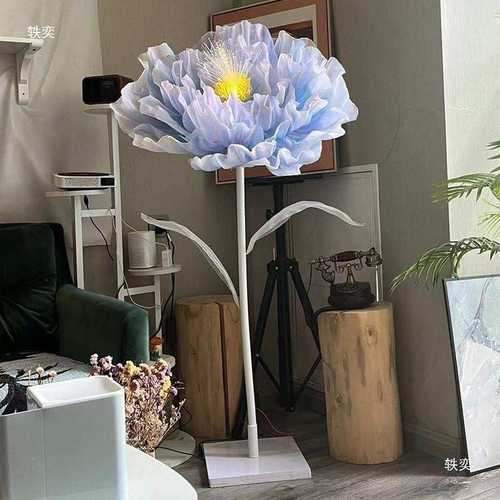 大型电动机械开合花灯圣诞美陈布置道具装饰商场假花落地直销