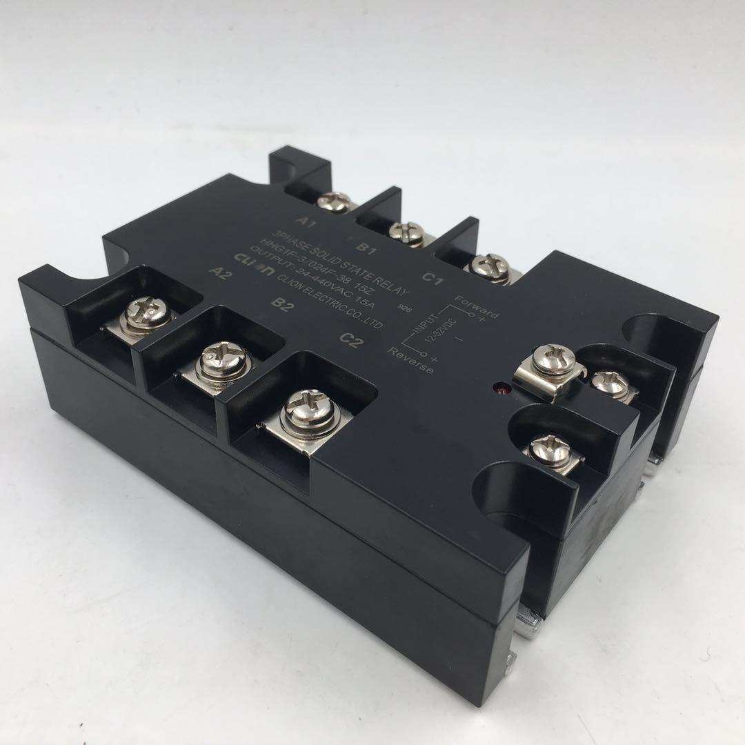 耐用CLION欣大24V控制三相正反转固态继电器 HHG1F-3/024F-38 15Z