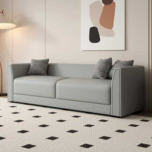 沙发小户型客厅现代轻奢出租房公寓双人三人理发店休息区接待免洗