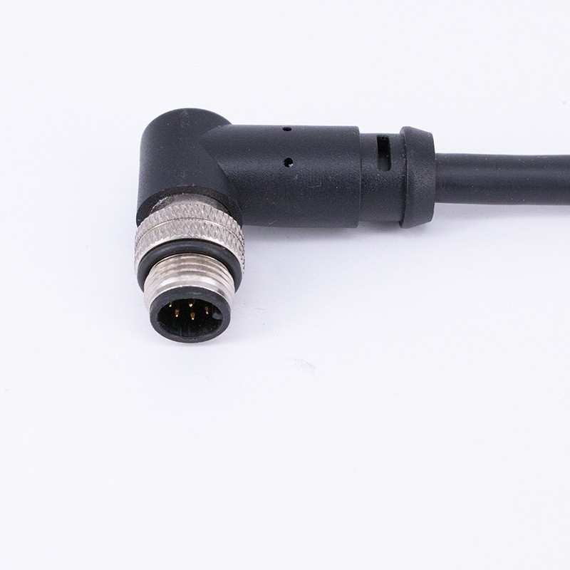 工业以太90°弯头八芯对RJ45水晶头兼容康耐视A型工业网线