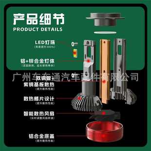 9012 9006 H11车灯超亮LED 汽车led大灯100W迷你款 9005