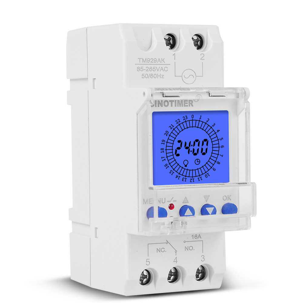 TM929AK 可更换电池24小时智能模拟定时器开关背光85-265V 16A