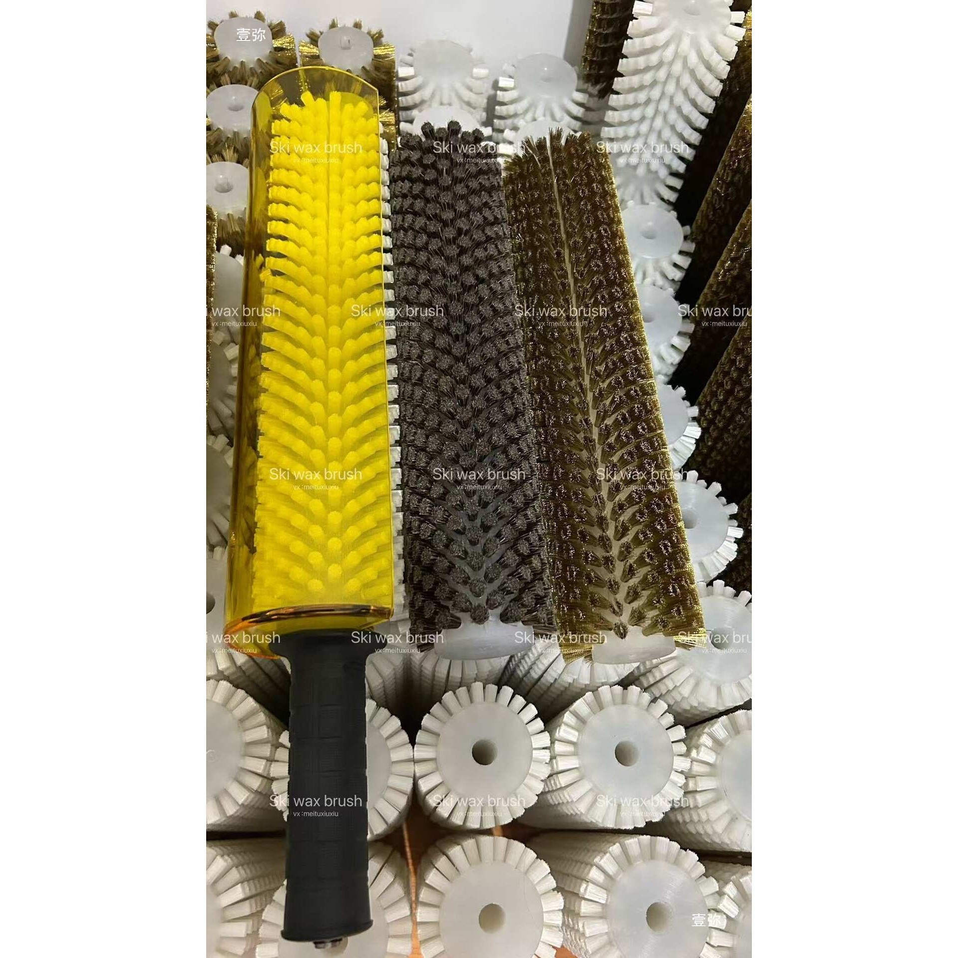 滑雪板打蜡套装电动滚刷套装铜丝滚刷尼龙滚刷马毛滚刷滚刷套装