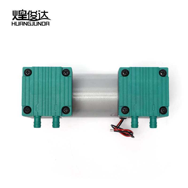 煌俊达2AP51-1双头泵微型真空泵负压隔膜泵12V直流电机气泵增压泵