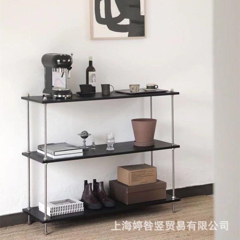 玄关花架多层多功能储物架收纳架卧室北欧落地式客厅不锈钢置物架