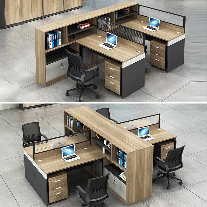 财务桌子办公桌椅组合简约现代职员屏风卡座电脑员工位办公室家具