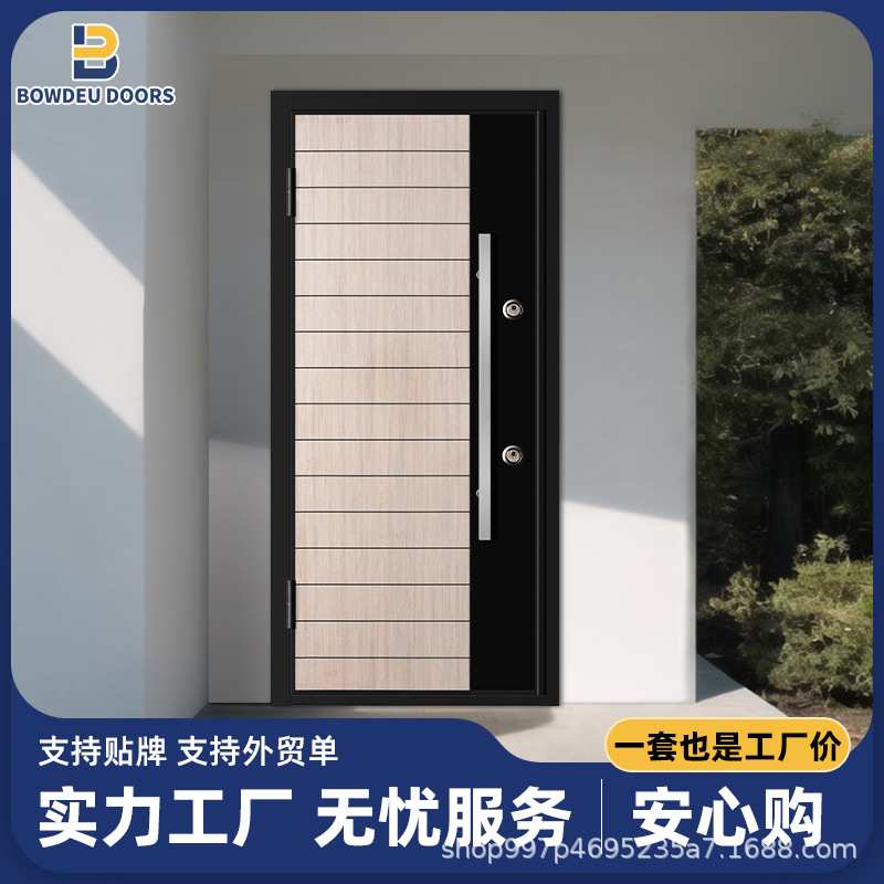 防盗门别墅大门进户门农村自建房家用入户大门四开豪华客厅铸铝门