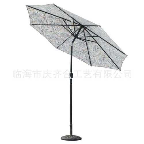 腰果花2.7m中柱伞图案定制尺寸定制8骨伞骨进口数码印
